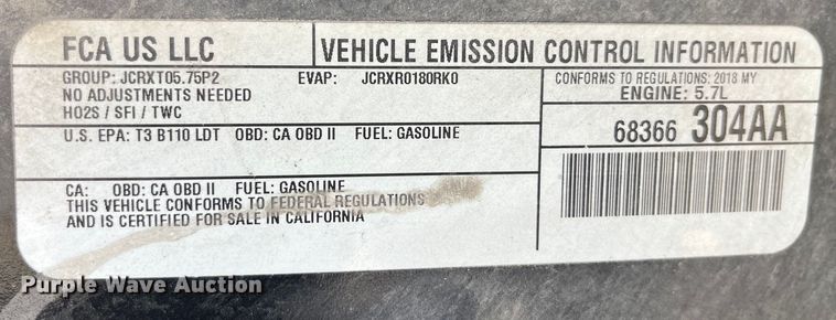 image for item LD9427 2018 Dodge Durango  SUV