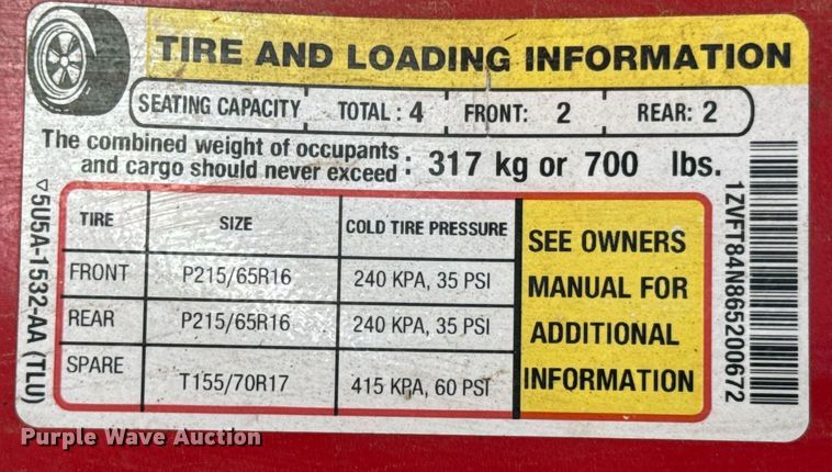 image for item ND9238 2006 Ford Mustang convertible