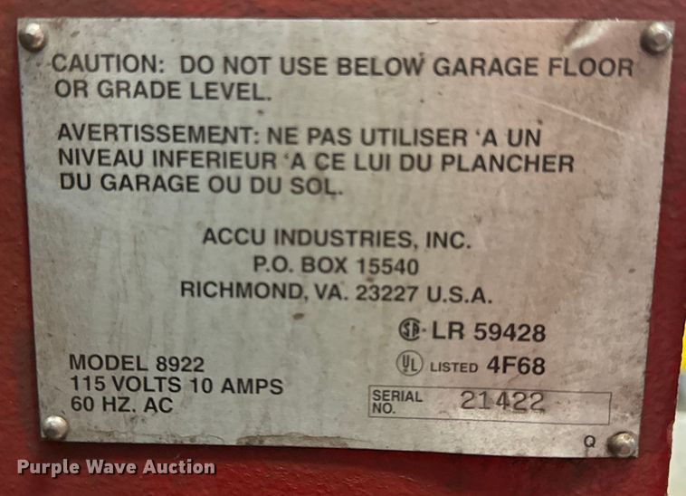 image for item ND9243 Accu-Turn 8922 brake lathe