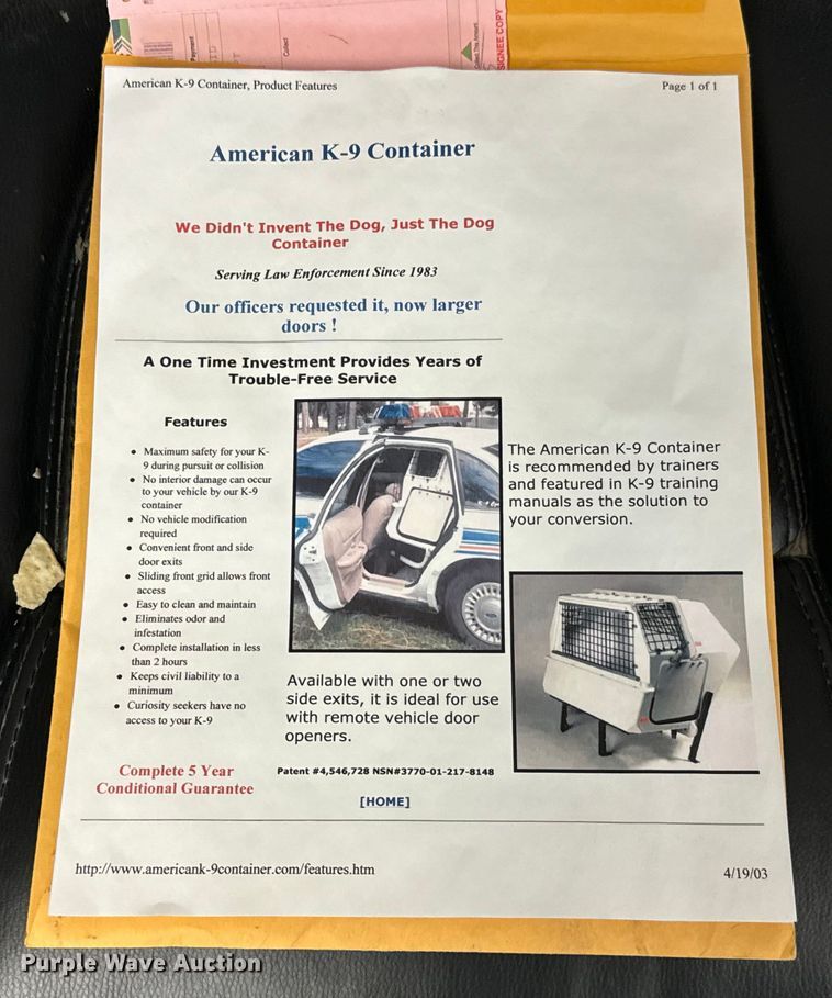 image for item NH9167 Law enforcement equipment