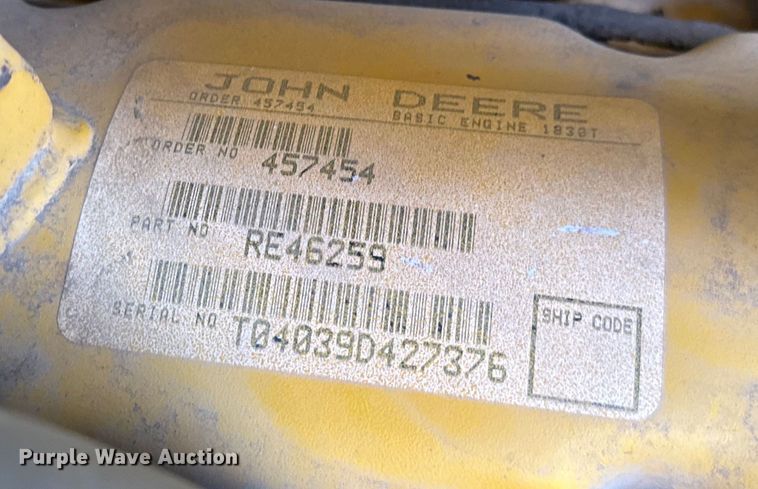 image for item NH9174 1993 John Deere 310D backhoe
