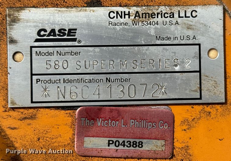 image for item NL9704 2006 Case 580 Super M Series 2 backhoe