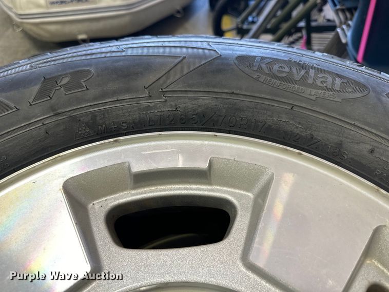 image for item NT9104 (4) 265/70R17 tires and wheels