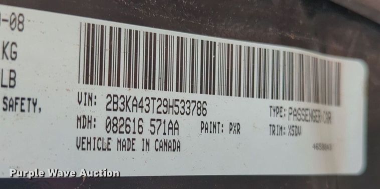 image for item NZ9621 2009 Dodge  Charger 