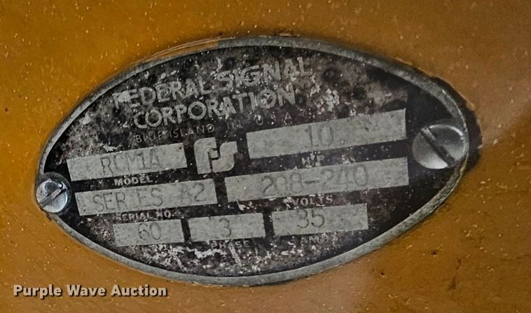 image for item ZA0403 Federal Signal Corporation RCM1A warning siren