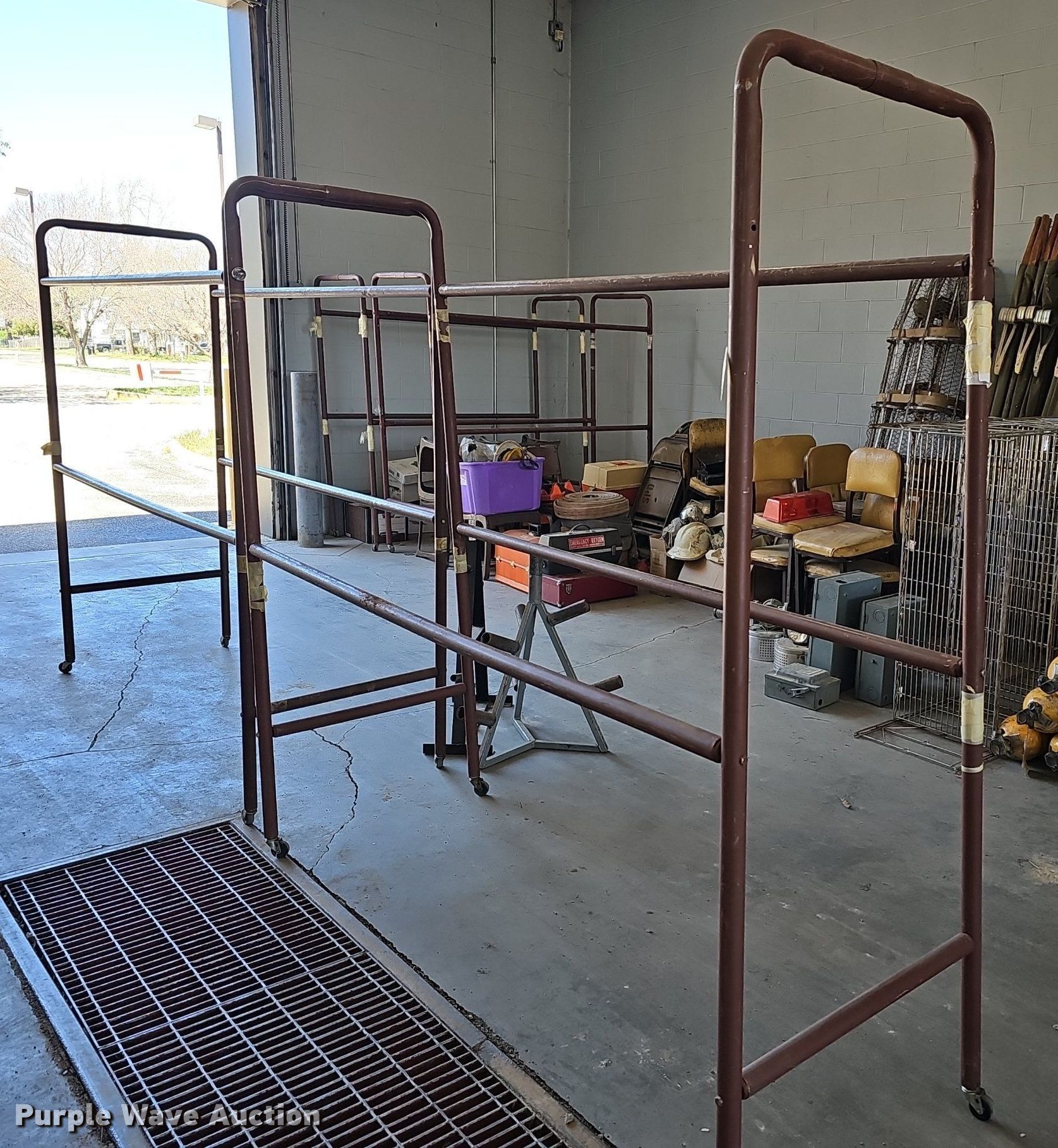 (7) rolling storage racks in Salina, KS | Item EK5800 sold | Purple Wave