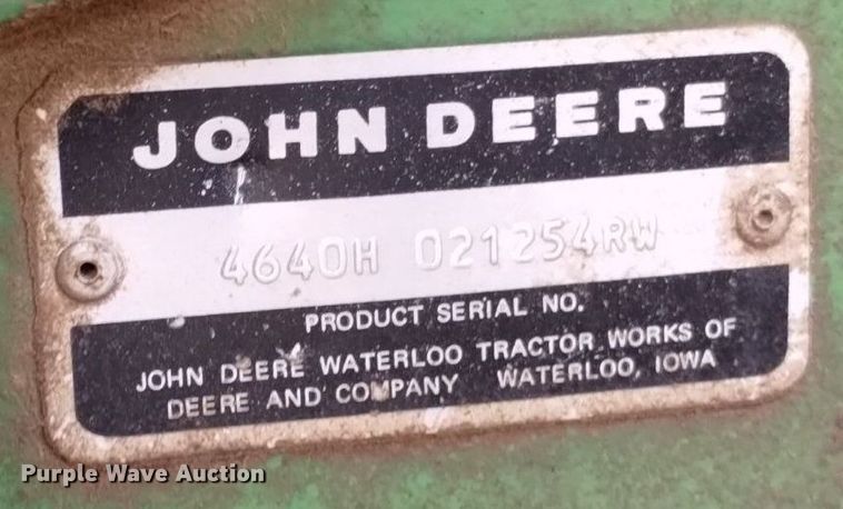 image for item DQ6073 1981 JohnDeere 4640 tractor