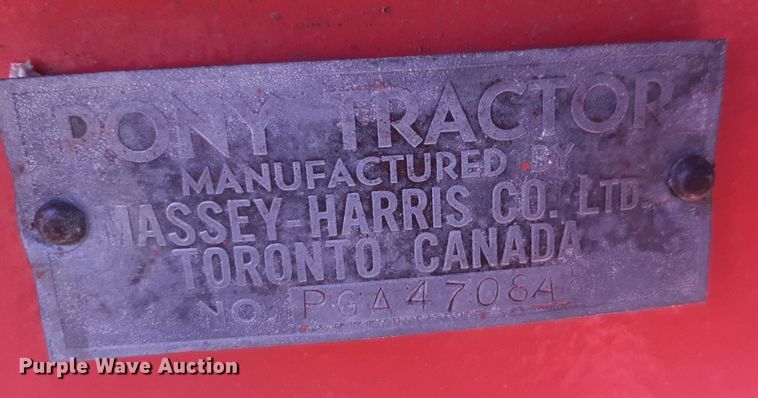 image for item DQ7001 1949 Massey-Harris Pony tractor