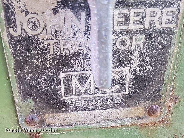 image for item DQ7011 1952 John Deere MC tractor