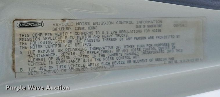 image for item DQ8694 2015 Freightliner Cascadia 125 semi truck