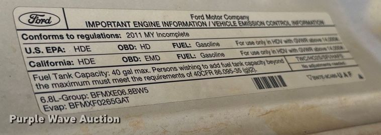 image for item EH5455 2011 Ford F450 Super Duty XL 