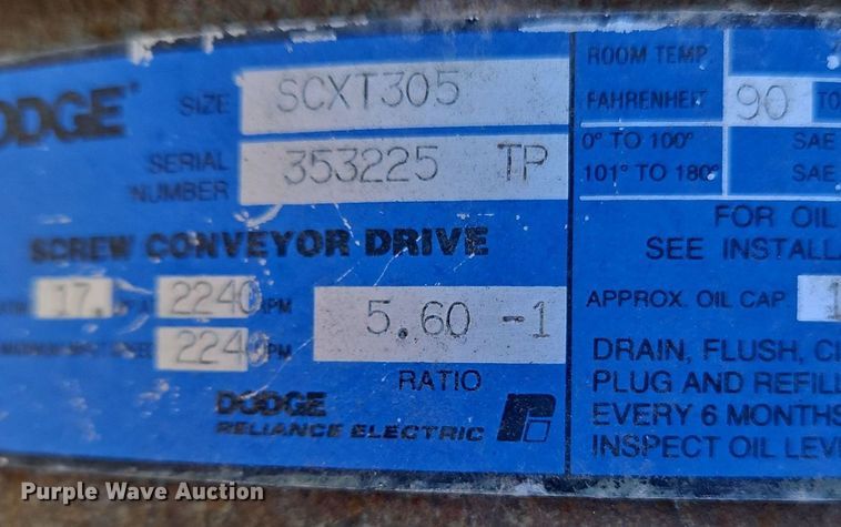 image for item EH5459 Hutchinson grain auger 