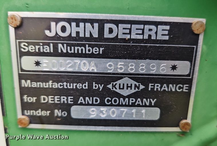 image for item EI3724 John Deere 270 disc mower