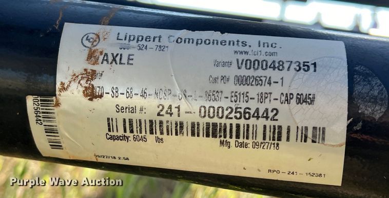 image for item LU9835 Diamond Resources hay bale trailer