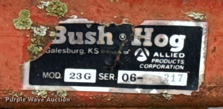 image for item ND9271 Bush Hog 23G field cultivator