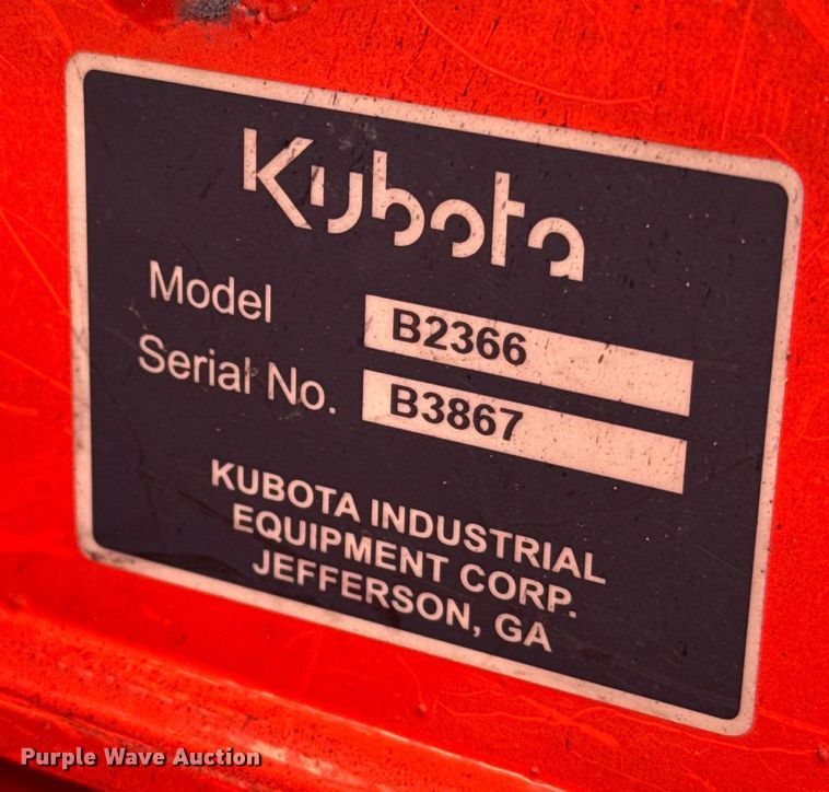 image for item NH9087 2017 Kubota  B2301HSD MFWD tractor