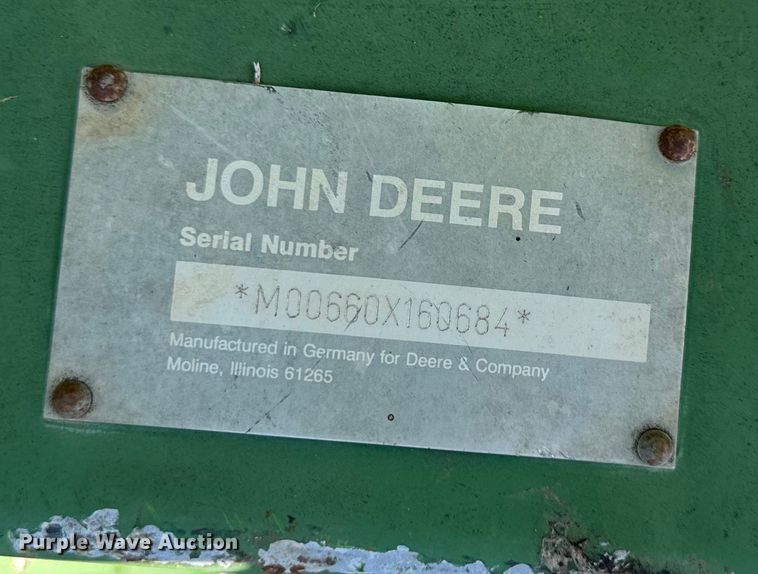 image for item NT9131 John Deere  660 rototiller