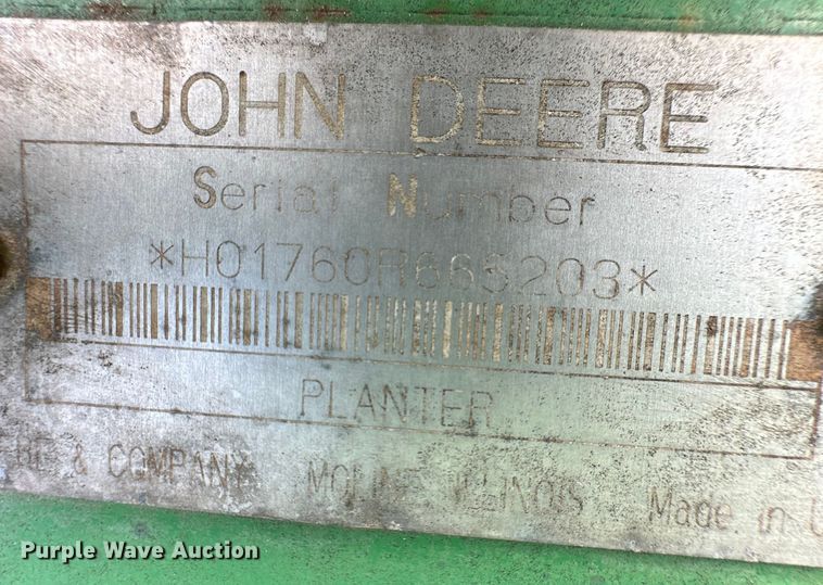 image for item OI9076 John Deere 1760 Conservation planter