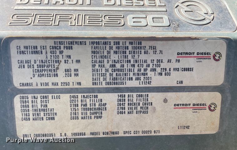 image for item DM2718 2002 Freightliner  FLD semi truck