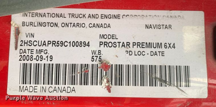 image for item DM7804 2009 International ProStar semi truck
