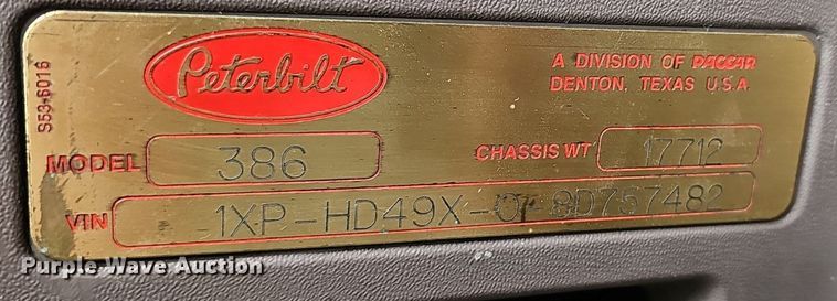 image for item DP0836 2008 Peterbilt 386 semi truck