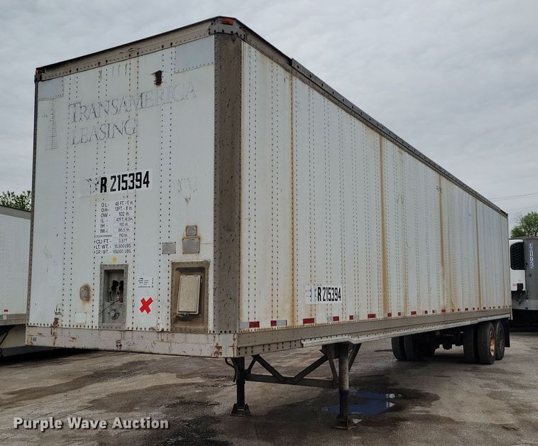 image for item DP1435 1994 Hyundai  HDM-48WH-V3261 dry van trailer