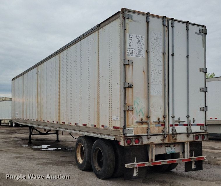 image for item DP1435 1994 Hyundai  HDM-48WH-V3261 dry van trailer