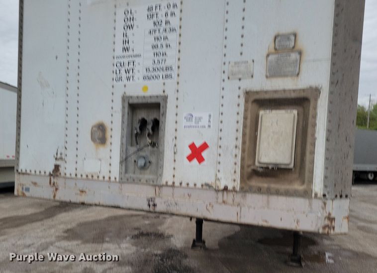 image for item DP1435 1994 Hyundai  HDM-48WH-V3261 dry van trailer