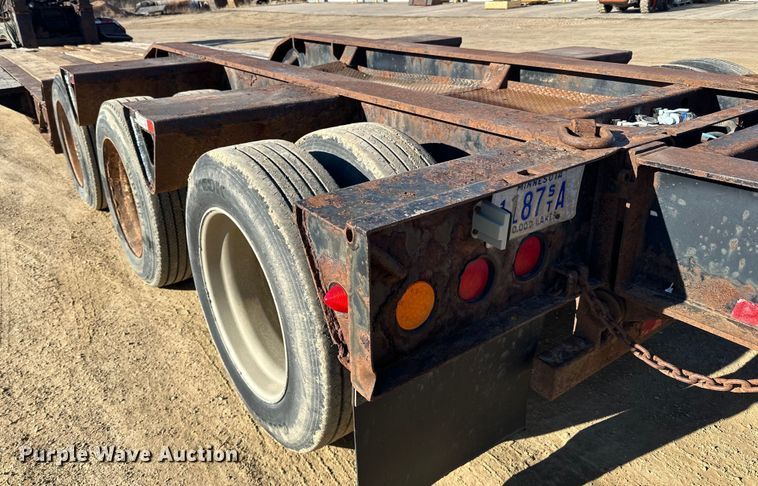 image for item DQ0739 1999 Trail King  Low Boy  lowboy equipment trailer
