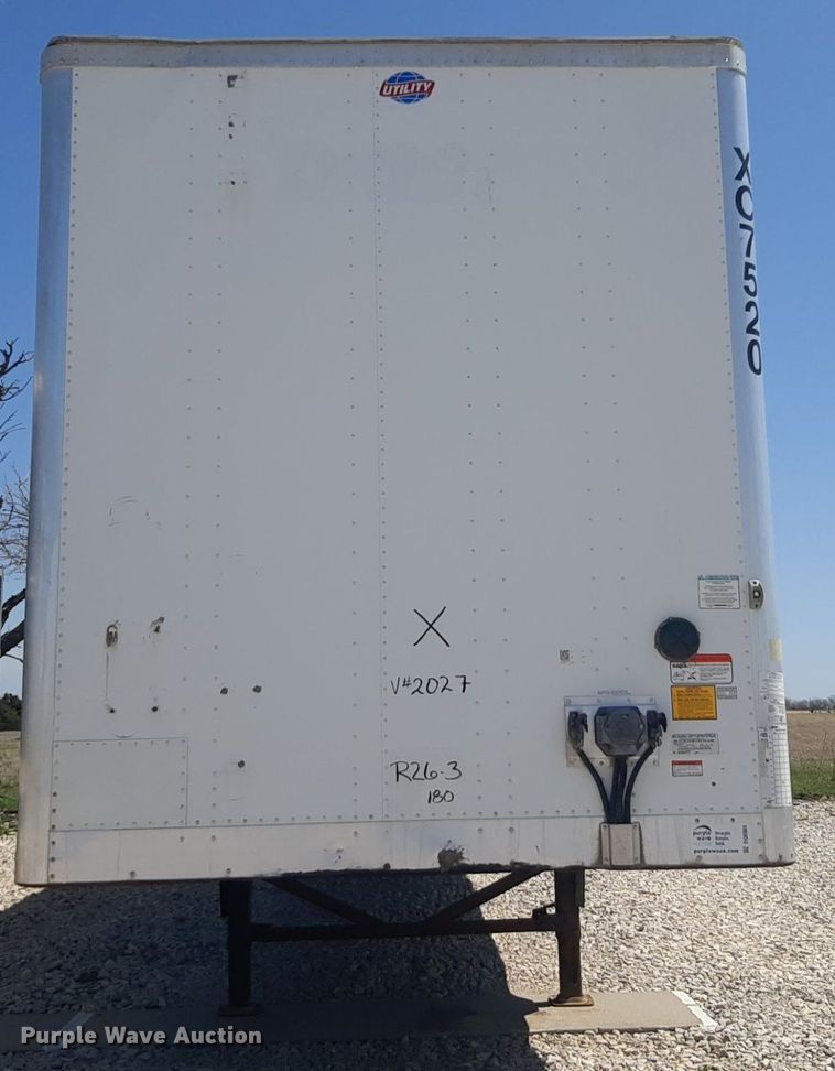 image for item DQ6989 2018 Utility Trailer  VS2DX dry van trailer