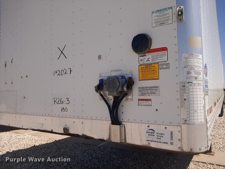 image for item DQ6989 2018 Utility Trailer  VS2DX dry van trailer
