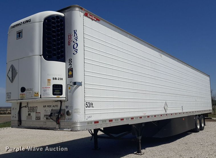 image for item DQ6990 2013 Great Dane SB230 refrigerated van trailer