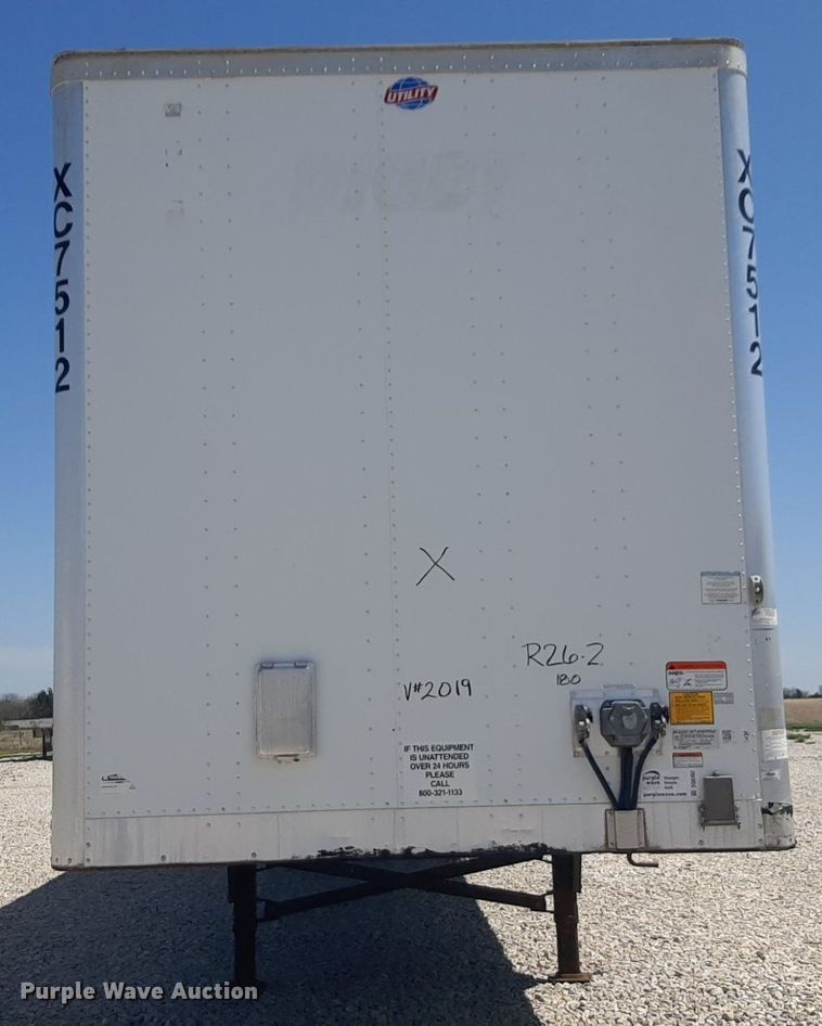 image for item DQ6992 2018 Utility Trailer VS2DX dry van trailer