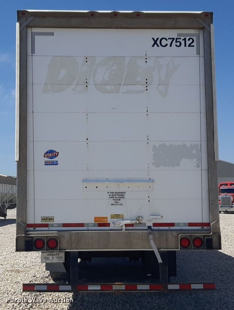 image for item DQ6992 2018 Utility Trailer VS2DX dry van trailer