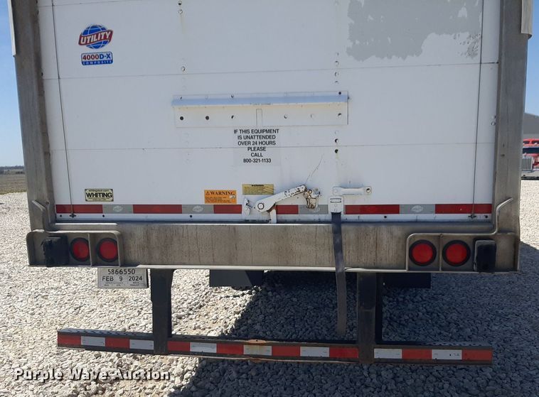 image for item DQ6992 2018 Utility Trailer VS2DX dry van trailer