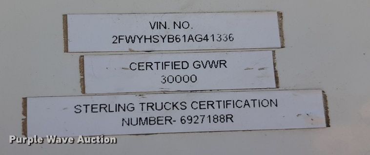 image for item DQ7013 2001 Sterling  A-Line semi truck