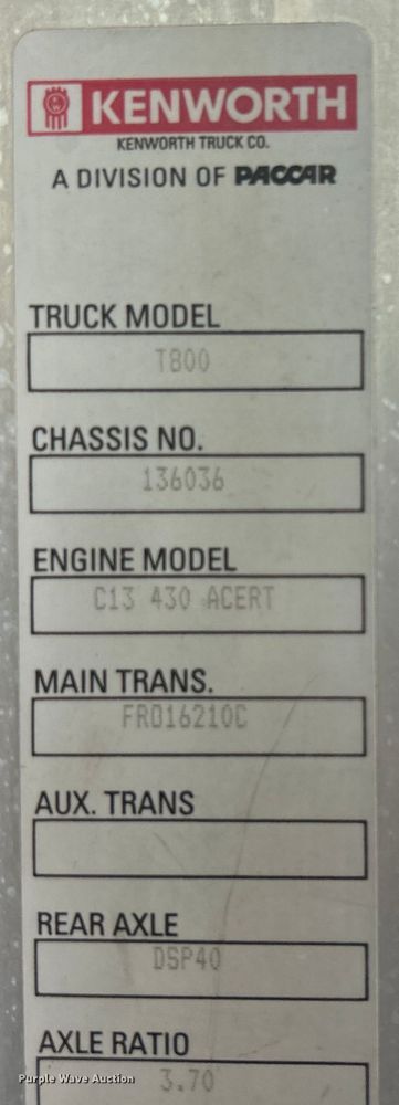 image for item EG1409 2006 Kenworth T800 semi truck