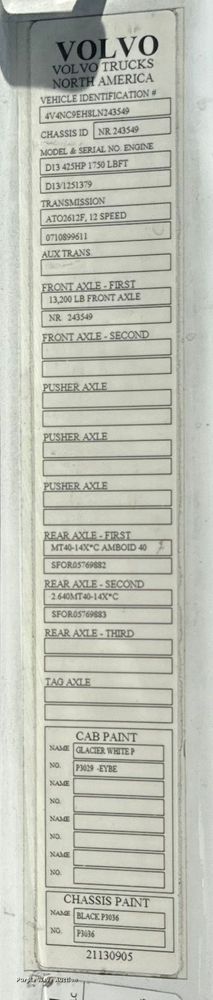 image for item EH3860 2020 Volvo VNL semi truck