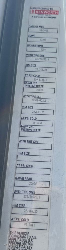 image for item EH5479 2019 Kenworth T680 semi truck