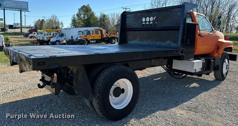 image for item EH6671 1990 GMC TopKick flatbed truck