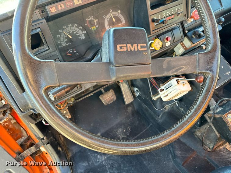 image for item EH6671 1990 GMC TopKick flatbed truck