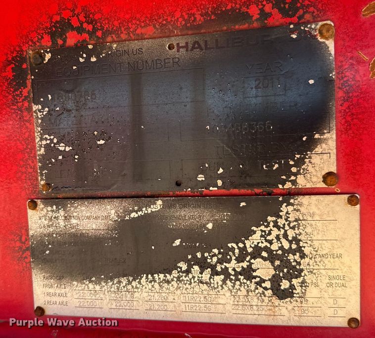 image for item EJ0549 2011 Mertz oilfield trailer