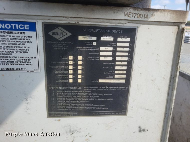 image for item EJ7918 2017 Ford F550 Super Duty XL bucket truck