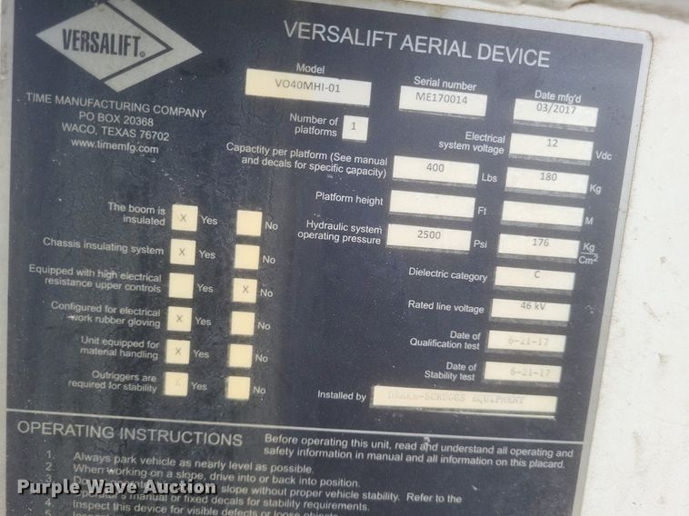 image for item EJ7918 2017 Ford F550 Super Duty XL bucket truck