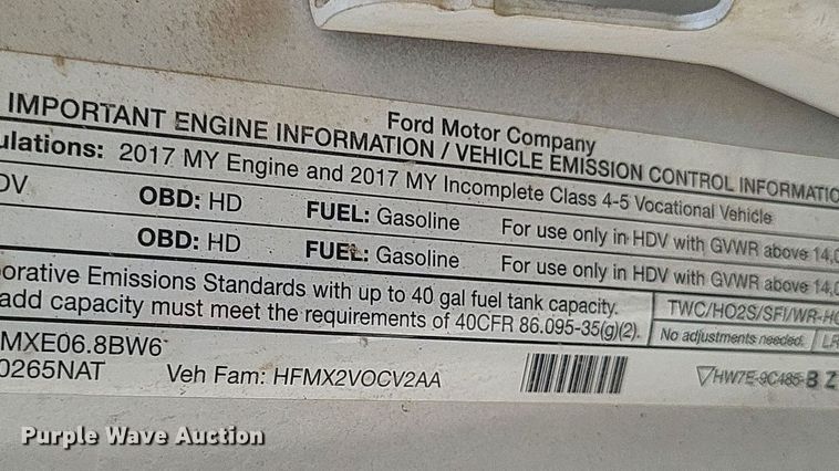 image for item EJ7918 2017 Ford F550 Super Duty XL bucket truck