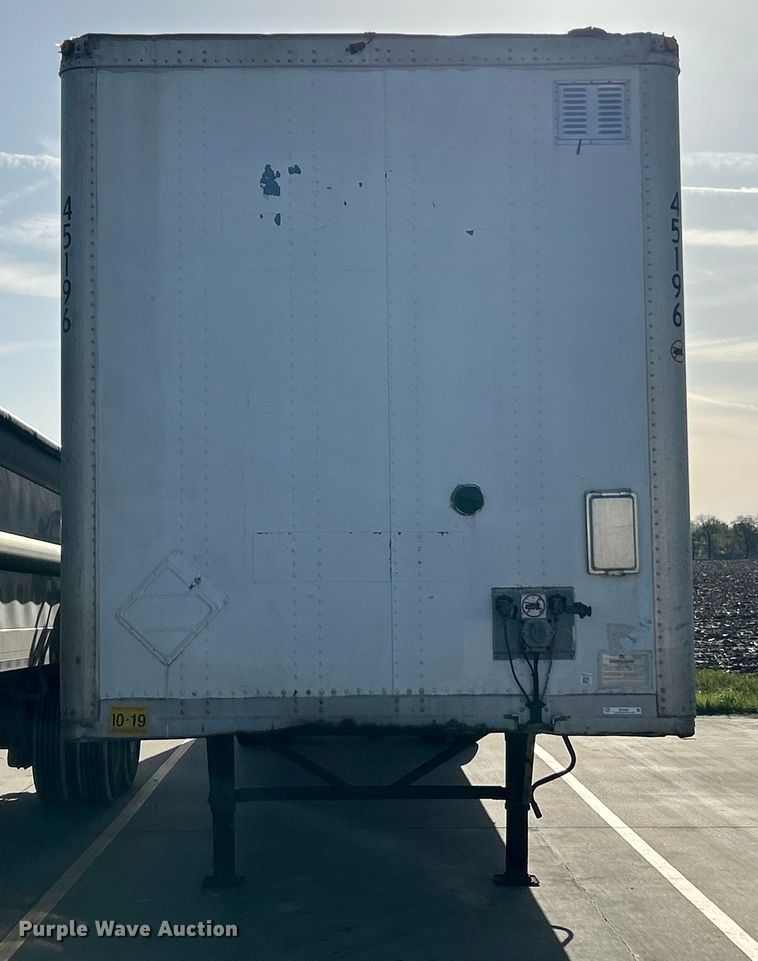 image for item EK4460 2001 Wabash dry van trailer