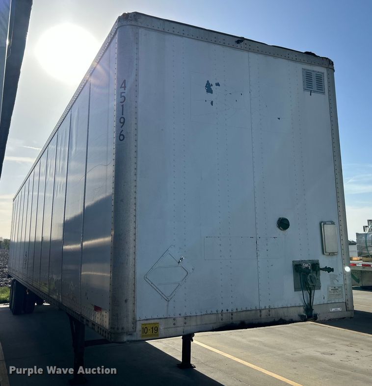 image for item EK4460 2001 Wabash dry van trailer