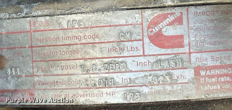 image for item LD9431 1988 White GMC WCM flatbed truck