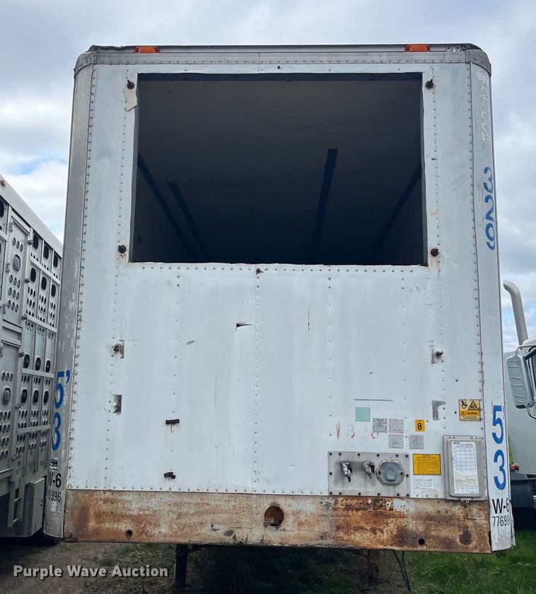 image for item LD9443 1988 Utility Trailer Inc dry van trailer