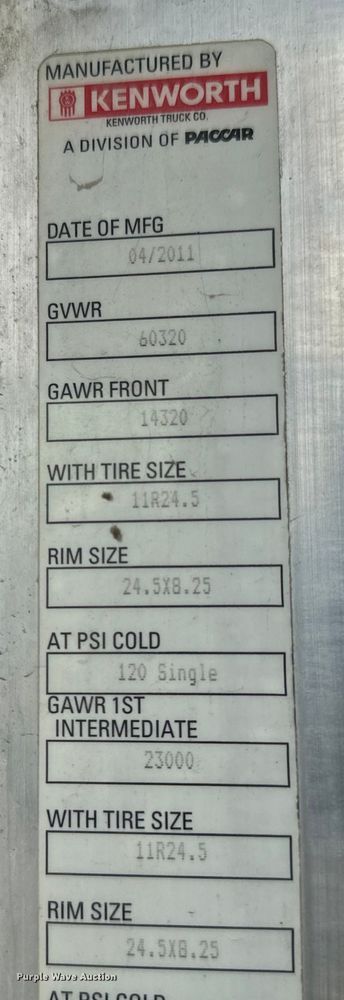 image for item NH9123 2012 Kenworth T800 semi truck